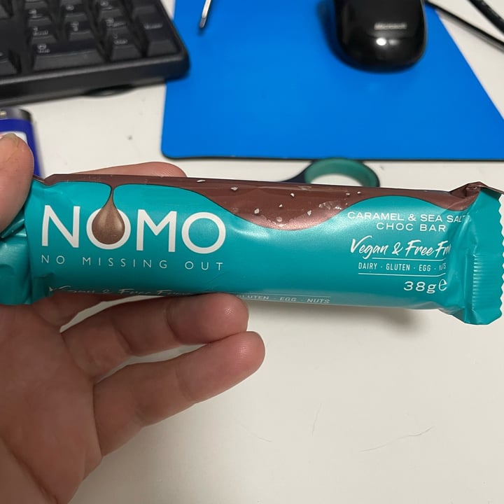 review photo of NOMO Caramel & Sea Salt Choc Bar shared by @jaxipop on 23 Nov 2021 - review