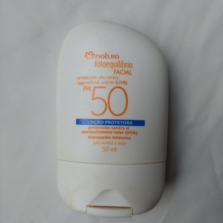 photo of Natura Protector solar rostro factor 50 shared by @lafloravegana on  29 Oct 2020 - review