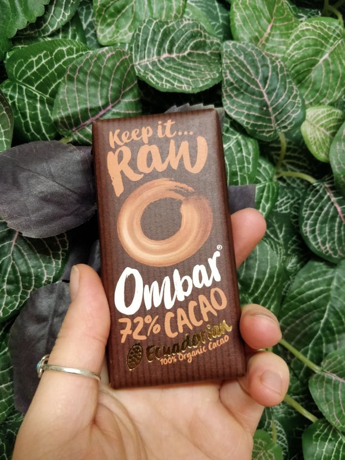 Ombar 72% dark chocolate bar