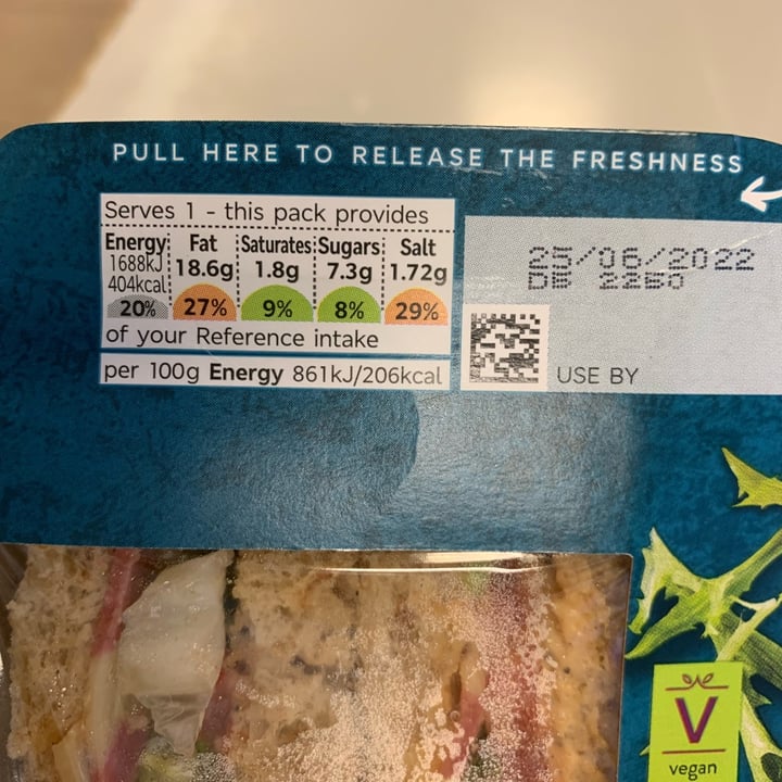 review photo of Plant Kitchen (M&S) Vegan BLT Sandwich shared by @tsollis on 24 Jun 2022 - review