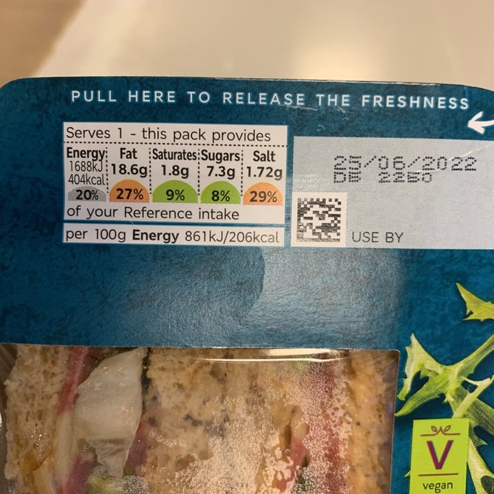 photo of Plant Kitchen (M&S) Vegan BLT Sandwich shared by @tsollis on  24 Jun 2022 - review