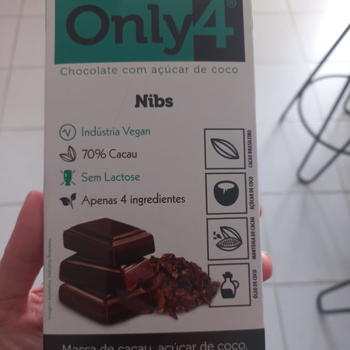photo of Only4 chocolate com nibs de cacau shared by @kellycb on  08 Aug 2022 - review