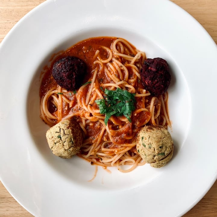 review photo of Real Food Pasta with vege balls shared by @joanthevegan on 11 Jul 2022 - review