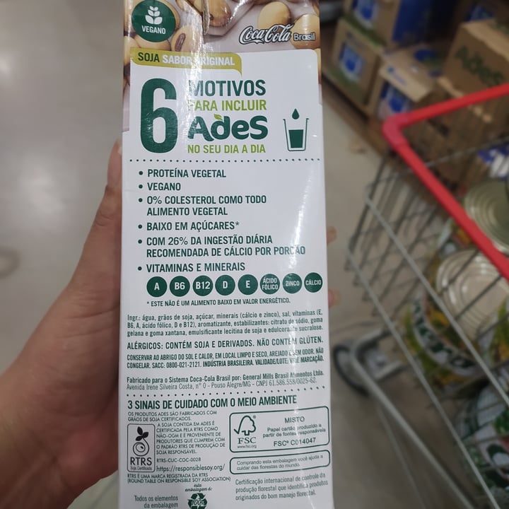 review photo of Ades Soja Sabor Original shared by @adilavasconcelo on 21 Apr 2022 - review