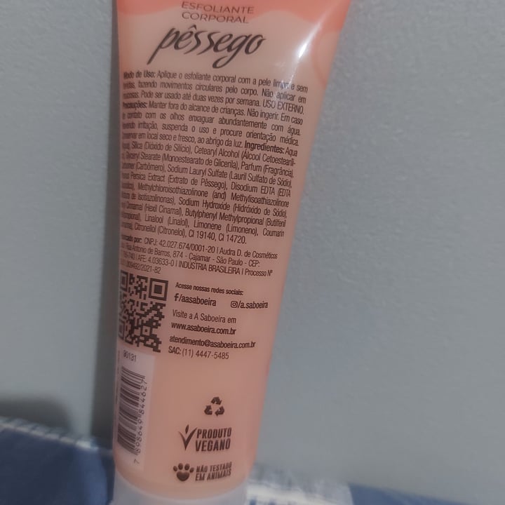 review photo of A saboeira Esfoliante corporal Pêssego shared by @marumari on 11 Jul 2022 - review
