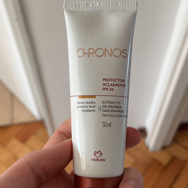 review photo of Natura Chronos Protector Aclarador FPS 50 shared by @bautiquerejeta on 03 Oct 2022 - review