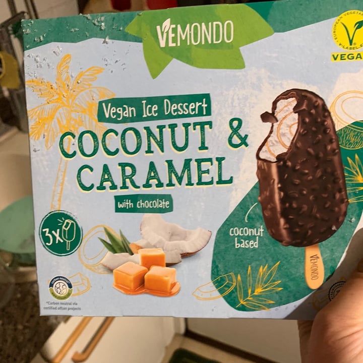 photo of Vemondo Vegan Ice Dessert Coconut & Caramel with chocolate shared by @robschin on  09 Jun 2022 - review