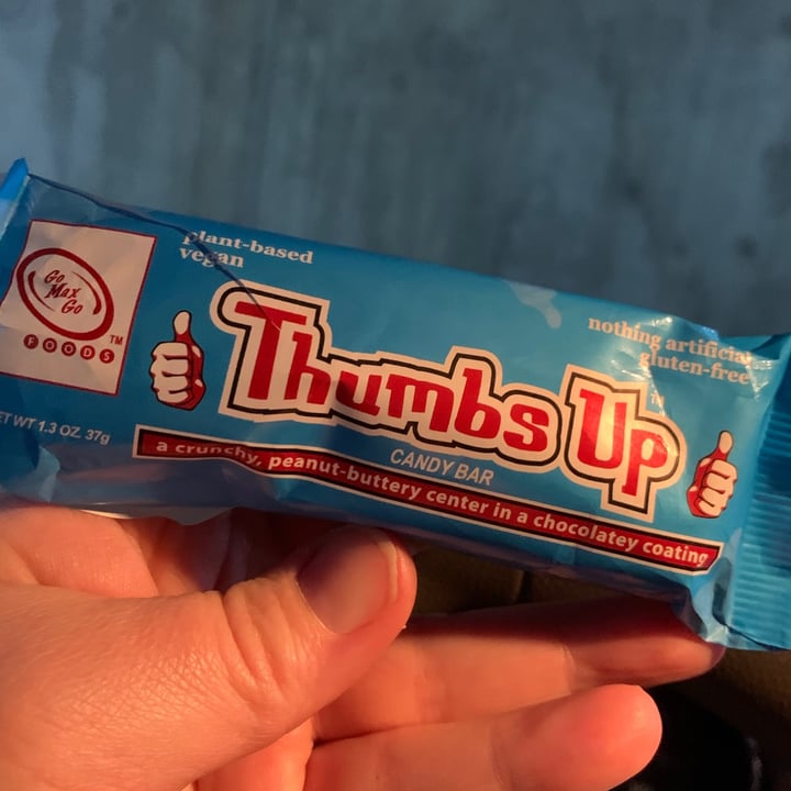 photo of Go Max Go Foods Thumbs Up (Candy Bar) shared by @gemcityvegan on  06 Mar 2021 - review