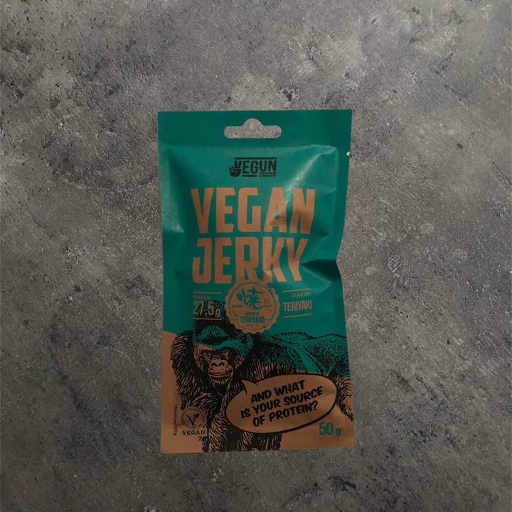 photo of Vegun Vegan Jerky Teriyaki shared by @domithevegan on  23 Feb 2022 - review