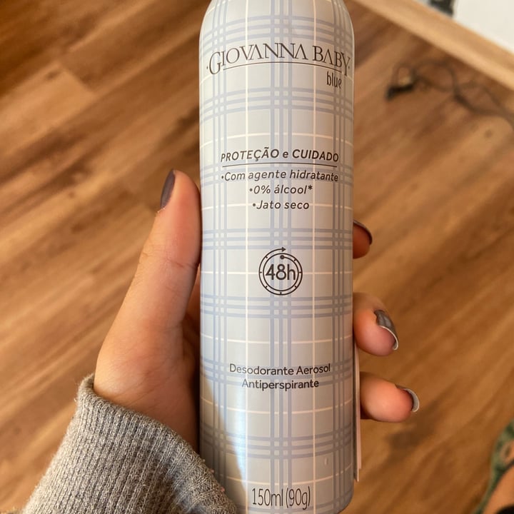 photo of Giovanna baby Desodorante Aerosol Giovanna Baby Blue 150ml (90g) 48h shared by @aclara on  10 Aug 2022 - review