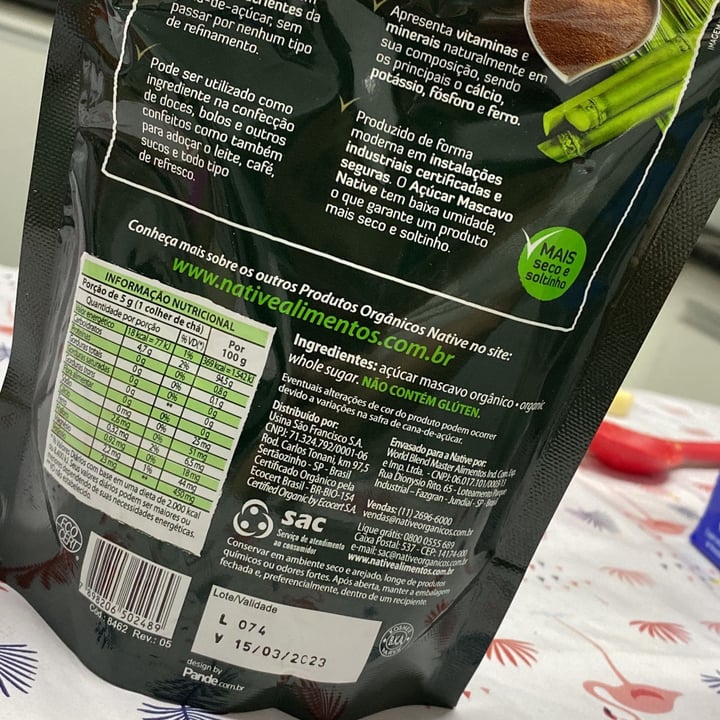 review photo of Native Açúcar mascavo shared by @mirelefeliz on 28 Apr 2022 - review