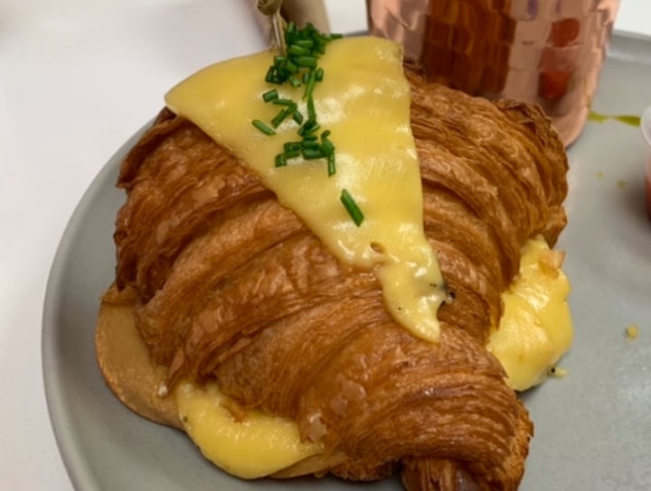 photo of L' Artisane Creative Bakery CROQUE MONSIEUR CROISSANT shared by @nfeldbaum on  21 Apr 2020 - review