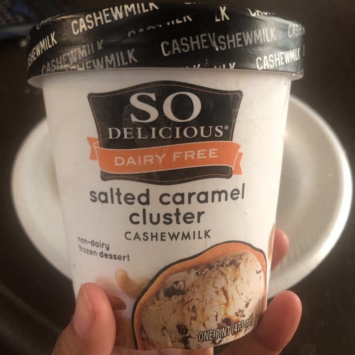 review photo of So Delicious Dairy Free Salted Caramel Cluster Cashewmilk Frozen Dessert shared by @blackgrlveganism on 06 Jun 2021 - review