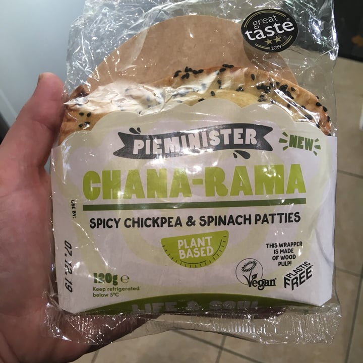 photo of Pieminister Chana-Rama Spiced Chickpea & Spinach Patties shared by @melodyp on  18 Dec 2019 - review