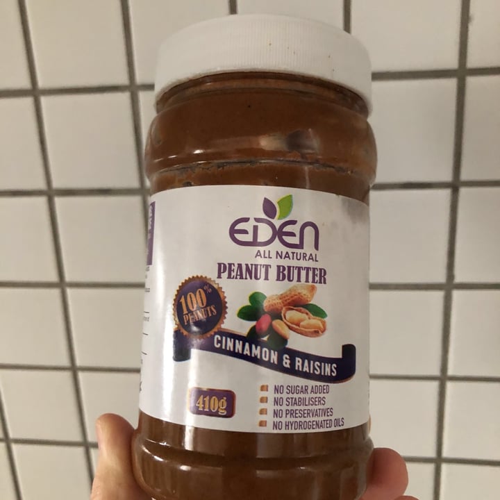 photo of Eden Foods Cinnamon raisin Peanut butter shared by @honeeandfig on  21 Oct 2020 - review