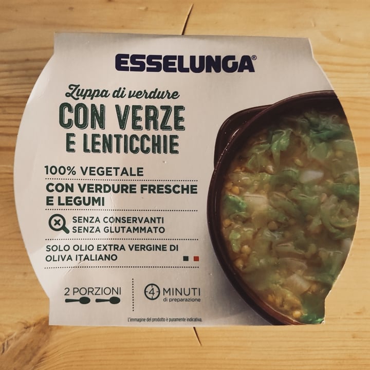 photo of  Esselunga Zuppa di verdure con verze e lenticchie shared by @saraferri on  04 Oct 2021 - review
