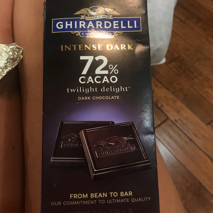 photo of Ghirardelli Intense Dark 72% Cacao Chocolate shared by @crisell on  27 Sep 2020 - review