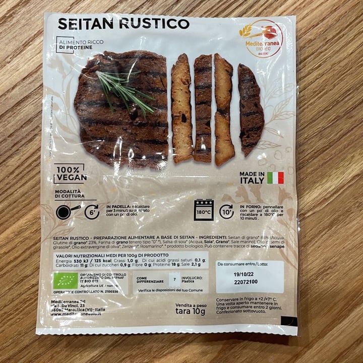 photo of Mediterranea BioVeg Seitan rustico shared by @mokes on  28 Aug 2022 - review