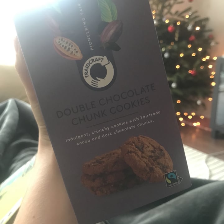 photo of Traidcraft Double Chocolate Chunk Cookies shared by @niamhmariesmith on  28 Dec 2020 - review