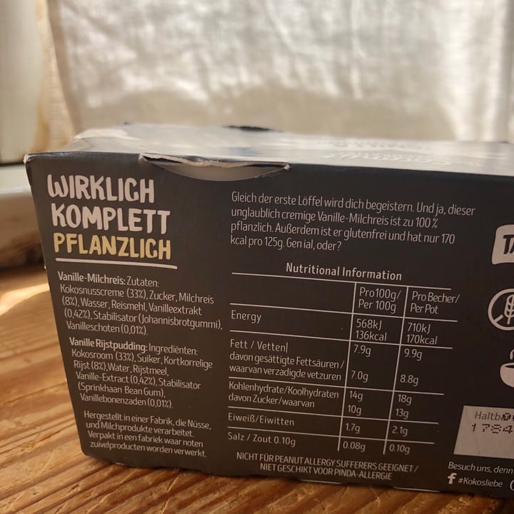 review photo of The Coconut Collaborative Vanilla Rice Pudding shared by @hellohappyvegan on 28 Aug 2021 - review
