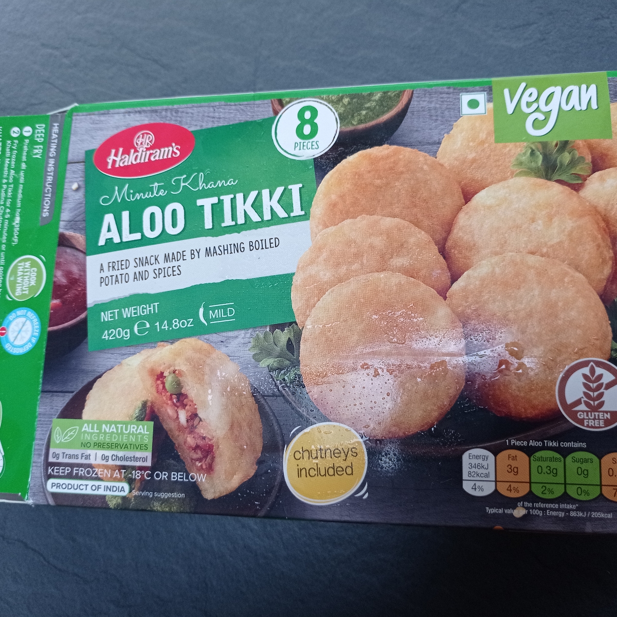 Aloo Tikki from Haldiram’s - Vegan Product Reviews & Ratings | abillion