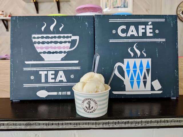 菜肴“Yuzu sorbet”的照片