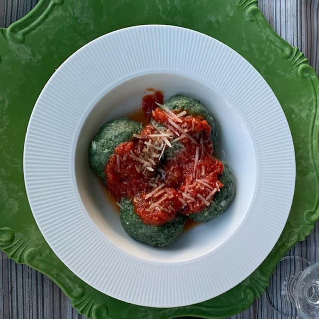 Photo of the dish “Gnudi al pomodoro”