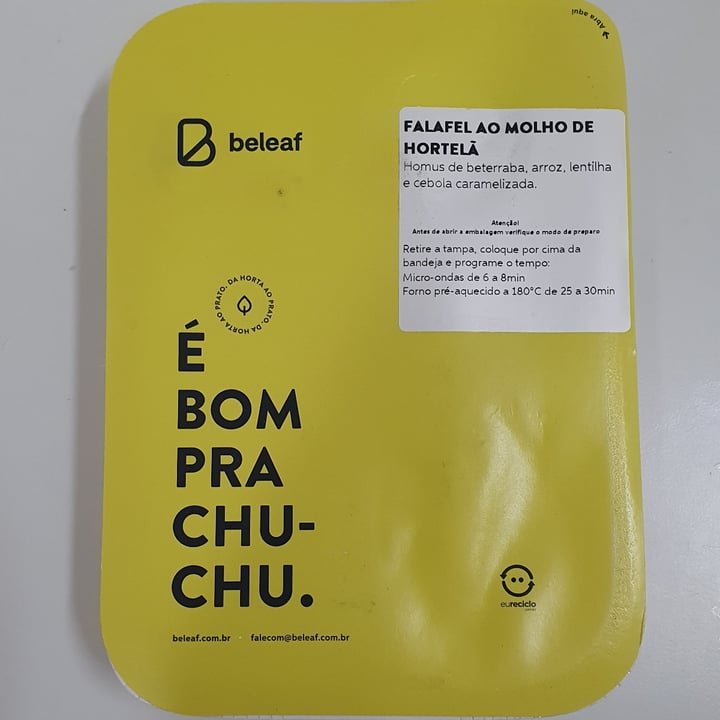 photo of Beleaf Falafel Ao Molho De Hortelã shared by @patimurno on  08 Feb 2022 - review