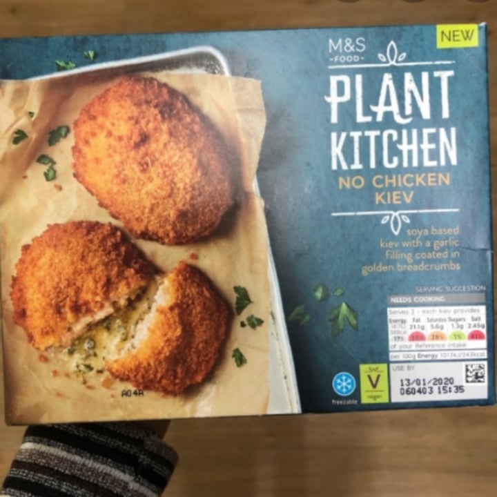 photo of Plant Kitchen (M&S) No chicken kiev shared by @shaun073 on  30 Apr 2020 - review