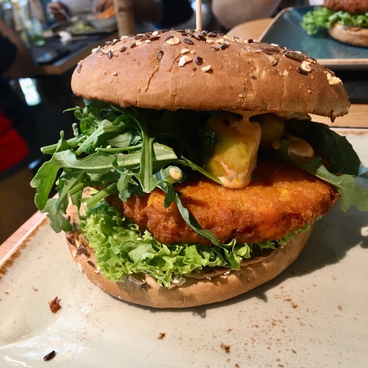 photo of Hans Im Glück German Burgergrill Kutscher - Spicy Patty with grilled vegetable tartare & rocket leaves shared by @amindfulmiao on  17 Nov 2019 - review
