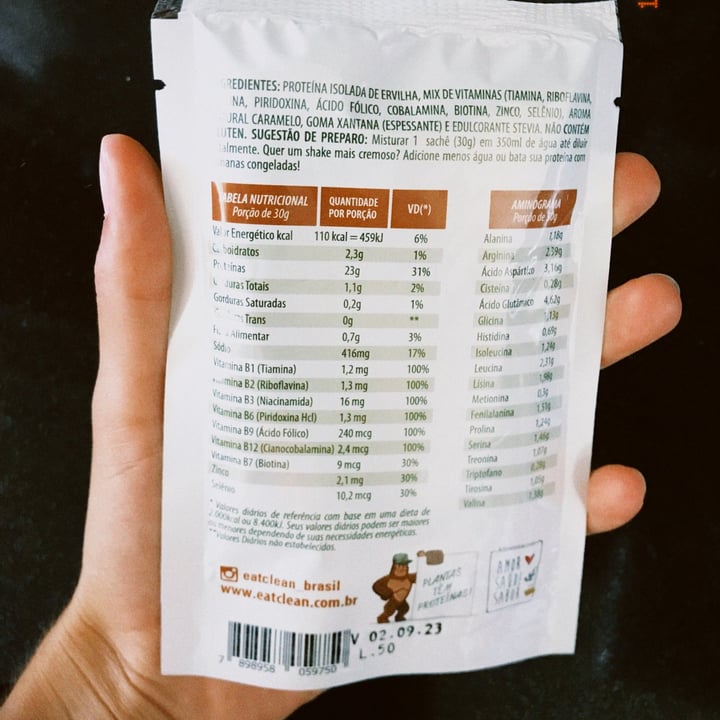 review photo of Eat clean Vegan Protein Salted Caramel shared by @eloveg on 27 Dec 2021 - review