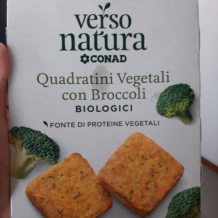 photo of Verso Natura Conad Veg Quadratini vegetali con broccoli biologici shared by @aculem on  19 Jun 2022 - review