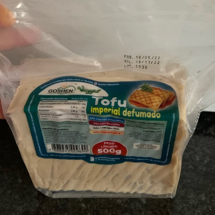 photo of Goshen Vegges Tofu  Imperial Defumado shared by @estreladamanha2009 on  06 Aug 2022 - review