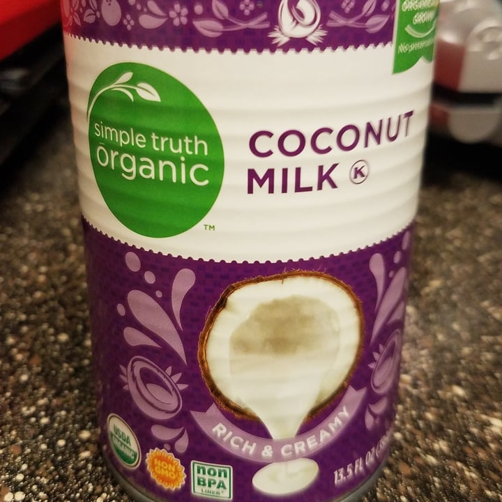 photo of Simple Truth Canned coconut milk shared by @jennifefer on  23 May 2020 - review