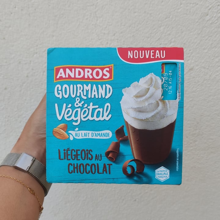 photo of Andros Chocolat liégeois vegetal shared by @tastyveg on  26 Aug 2021 - review