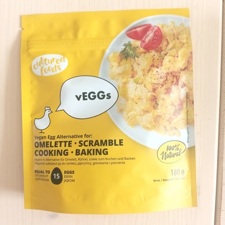 photo of Cultured Foods Vegan Egg Alternative For Omelette, Scramble, Cooking, Baking shared by @laleviareggio on  22 May 2022 - review