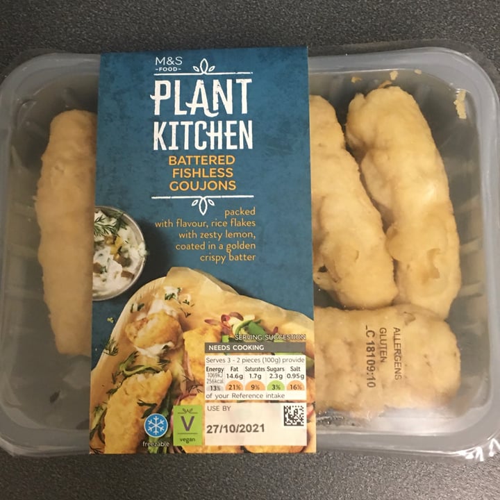 photo of Plant Kitchen (M&S) Battered Fishless Goujons shared by @dandan4 on  29 Oct 2021 - review