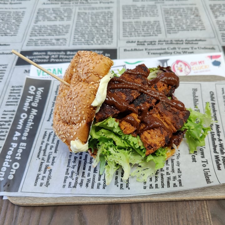 photo of Vegan Streetfood Deli - Obs Ribz burger shared by @christo on  15 Apr 2022 - review