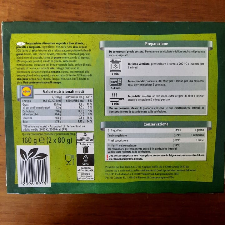 review photo of Vemondo 2 Cotolette a Base di Soia shared by @chiaara on 08 Jun 2022 - review