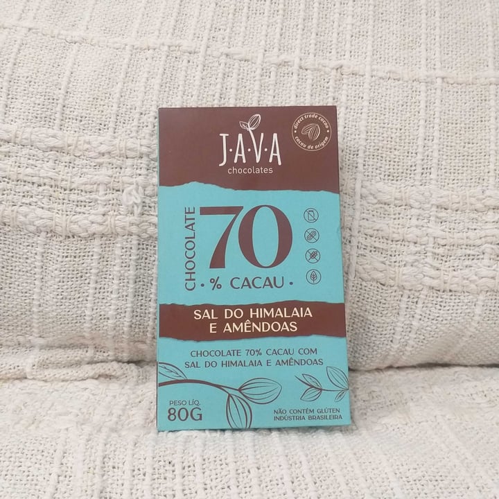 photo of Java Chocolate 70% Sal Do Himalaia E Amêndoas shared by @barbaritaveg on  05 Jun 2022 - review