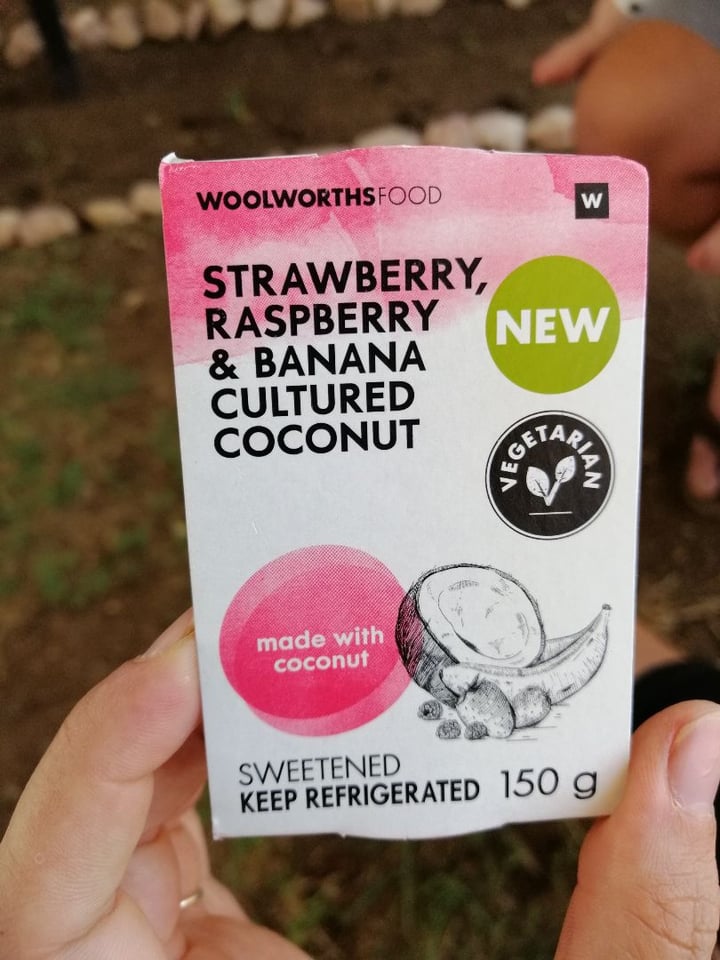 photo of Woolworths Food Strawberry, Raspberry & Banana Cultured Coconut shared by @karamikayla on  09 Nov 2019 - review