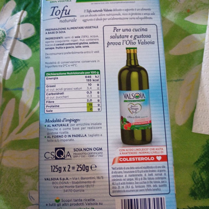 photo of Valsoia Tofu naturale shared by @marinasacco on  10 Aug 2022 - review