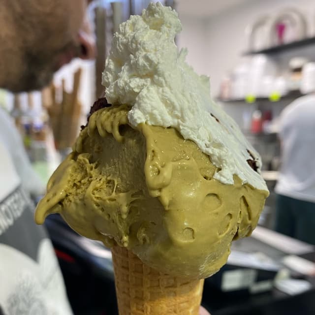 Photo of the dish “gelato vegano di pistacchio”
