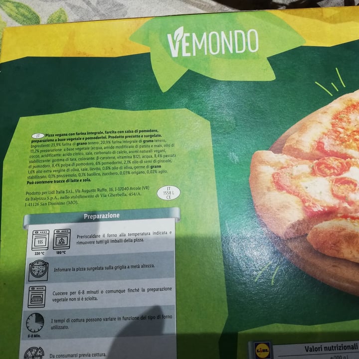 photo of Vemondo Pizza integrale shared by @vxvegan on  25 Oct 2021 - review