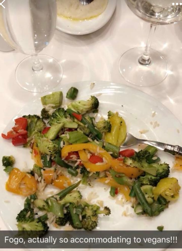 review photo of Fogo de Chão Brazilian Steakhouse Veggie Stirfry shared by @dmccloskey on 16 Apr 2018 - review