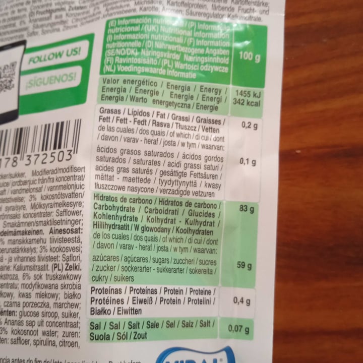 review photo of Vidal Naturall sour fruit mix shared by @iriavizcaino on 22 Oct 2022 - review