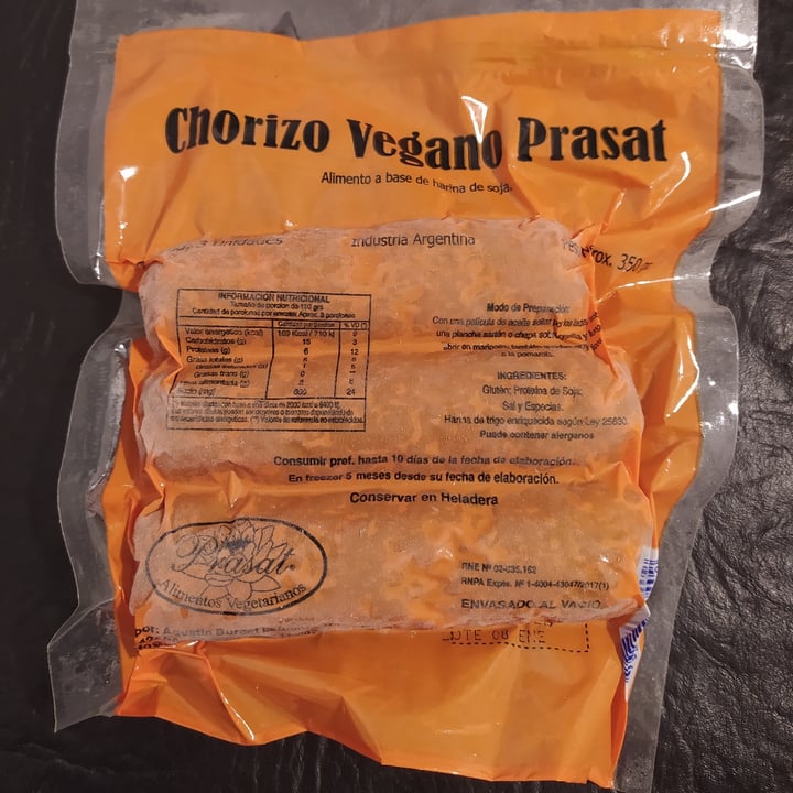photo of Prasat Chorizo vegano shared by @fabrizzio on  02 Apr 2021 - review