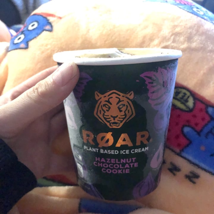 review photo of Roar Plant based hazelnut and chocolate cookie ice cream shared by @katiesgalaxy on 08 Jan 2022 - review