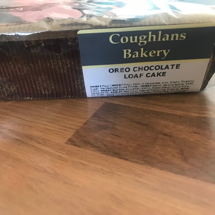 photo of Coughlans Bakery Sutton Oreo chocolate loaf cake shared by @vegansuttonmama on  30 May 2020 - review