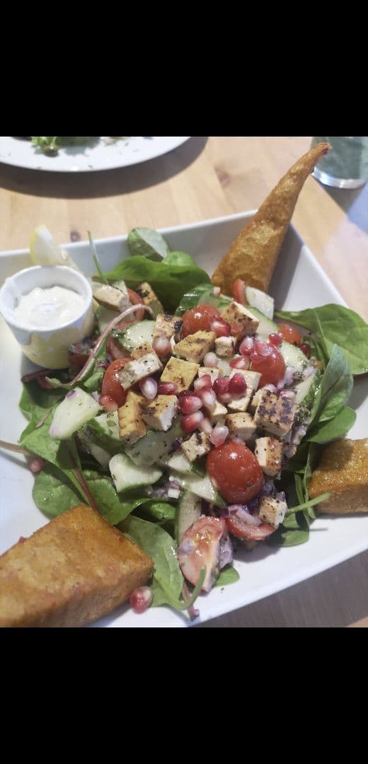 Photo of the dish “Tofu Polenta Salad”